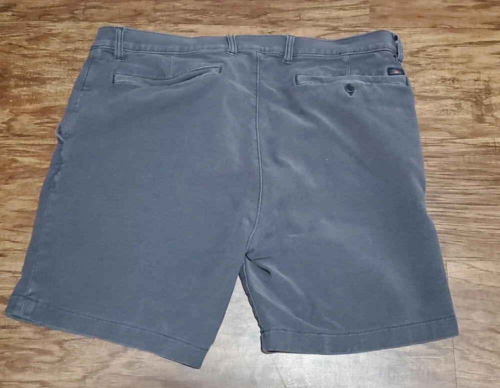Faherty Shorts Mens 36 Gray All Day Chino Stretch